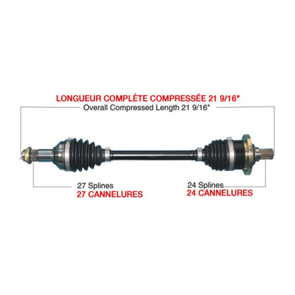 TrakMotiveHD Complete HD Axle Fits Arctic cat