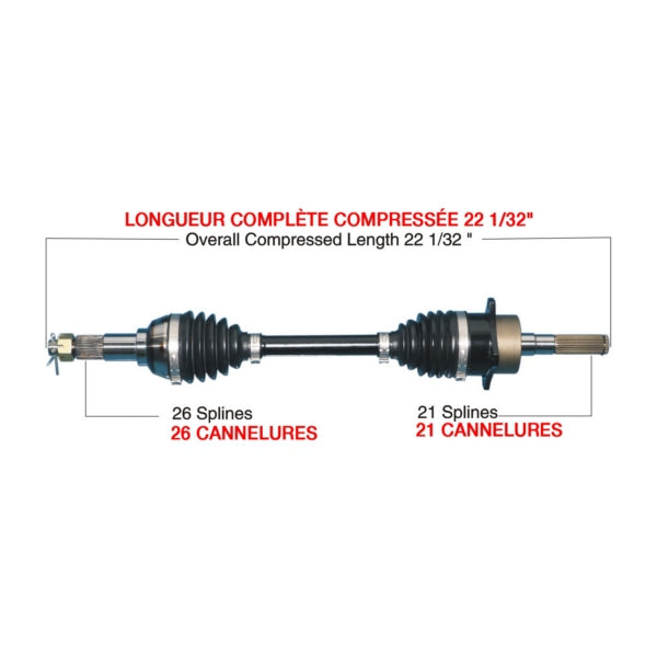 TrakMotiveHD Complete HD Axle Fits Can-am