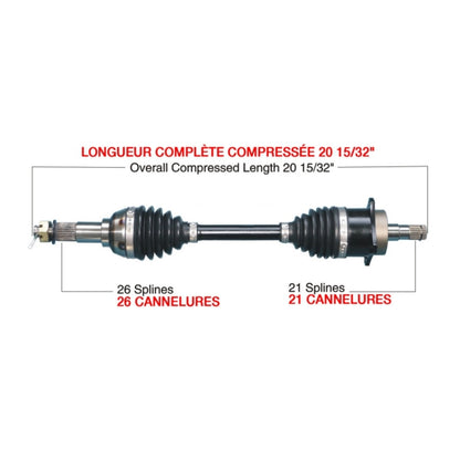 TrakMotiveHD Complete HD Axle Fits Can-am