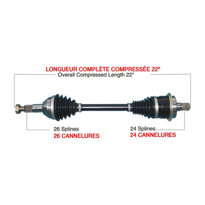 TrakMotiveHD Complete HD Axle Fits Can-am