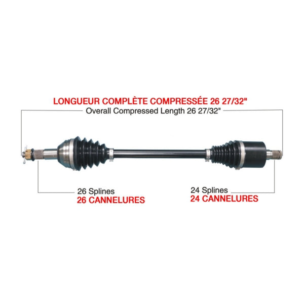 TrakMotiveHD Complete HD Axle Fits Can-am