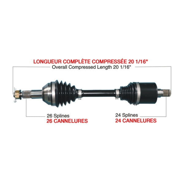 TrakMotiveHD Complete HD Axle Fits Can-am