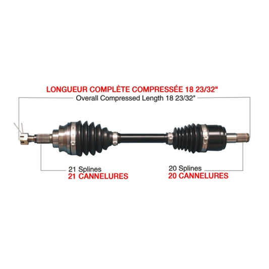 TrakMotiveHD Complete HD Axle Fits Honda