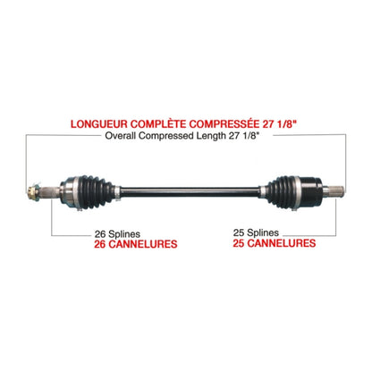 TrakMotiveHD Complete HD Axle Fits Honda