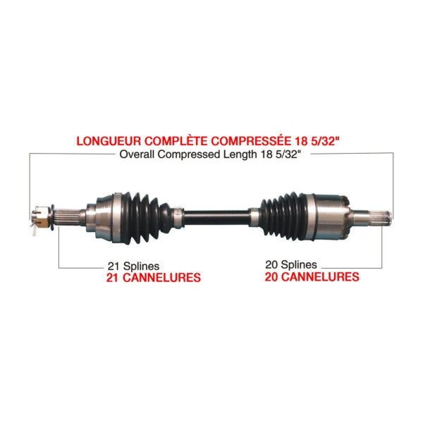 TrakMotiveHD Complete HD Axle Fits Kawasaki