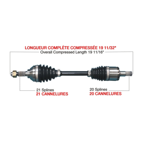 TrakMotiveHD Complete HD Axle Fits Kawasaki