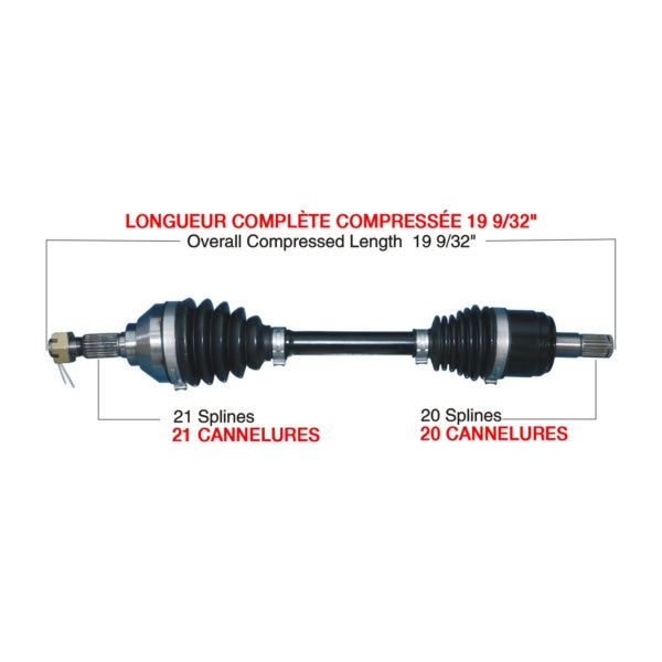 TrakMotiveHD Complete HD Axle Fits Kawasaki