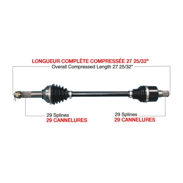 TrakMotiveHD Complete HD Axle Fits Kawasaki