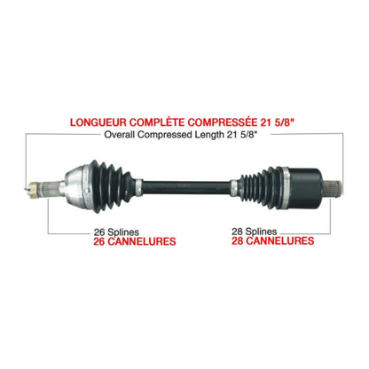 TrakMotiveHD Complete HD Axle Fits Polaris