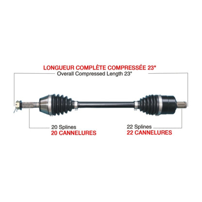 TrakMotiveHD Complete HD Axle Fits Polaris