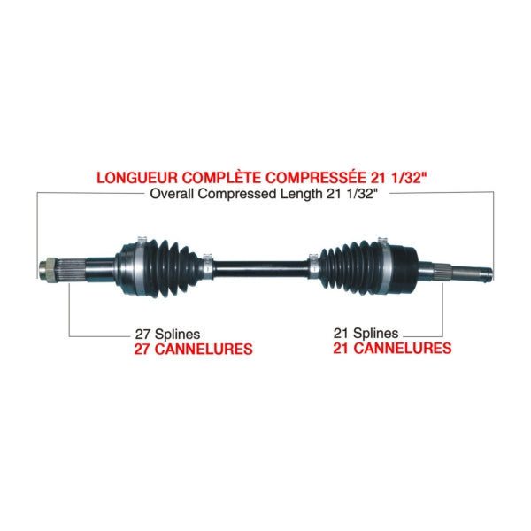 TrakMotiveHD Complete HD Axle Fits Yamaha