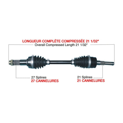 TrakMotiveHD Complete HD Axle Fits Yamaha