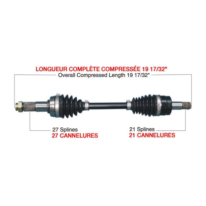 TrakMotiveHD Complete HD Axle Fits Yamaha