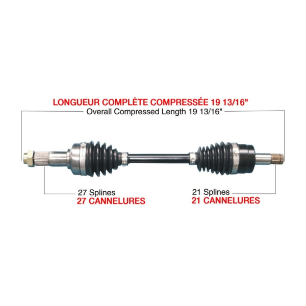 TrakMotiveHD Complete HD Axle Fits Yamaha