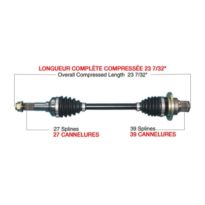 TrakMotiveHD Complete HD Axle Fits Yamaha