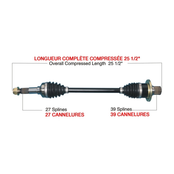 TrakMotiveHD Complete HD Axle Fits Yamaha