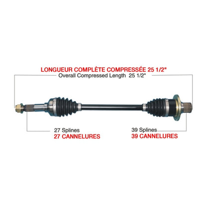 TrakMotiveHD Complete HD Axle Fits Yamaha