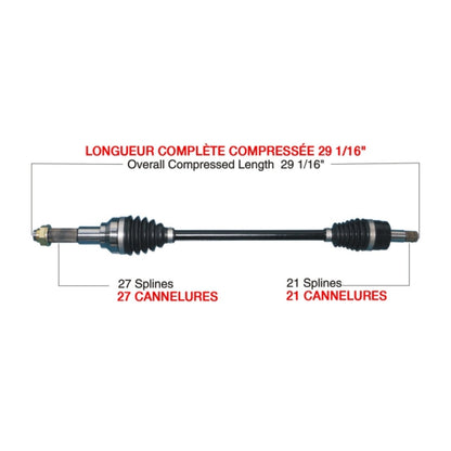 TrakMotiveHD Complete HD Axle Fits Yamaha