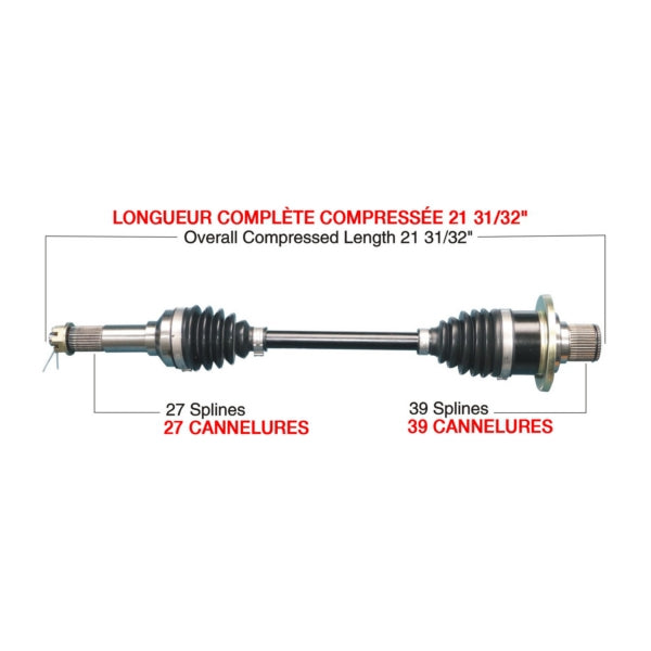 TrakMotiveHD Complete HD Axle Fits Yamaha