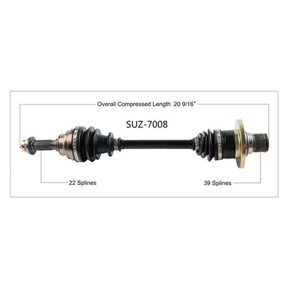 TrakMotive Complete Axle Fits Suzuki