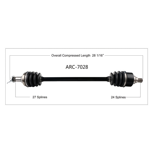 TrakMotive Complete Axle Fits Arctic cat