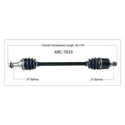 TrakMotive Complete Axle Fits Arctic cat