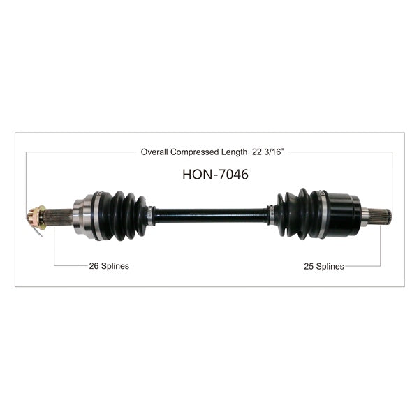 TrakMotive Complete Axle Fits Honda