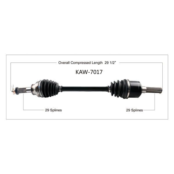 TrakMotive Complete Axle Fits Kawasaki