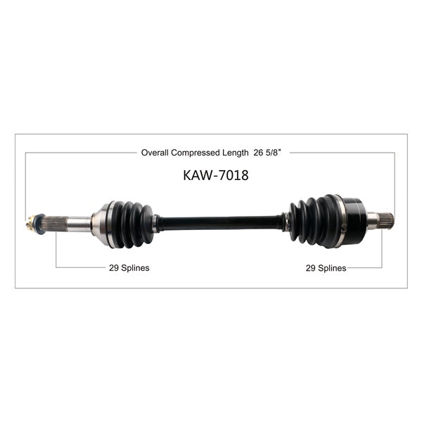 TrakMotive Complete Axle Fits Kawasaki