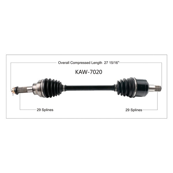 TrakMotive Complete Axle Fits Kawasaki