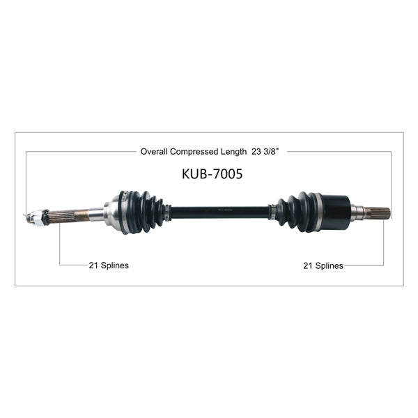 TrakMotive Complete Axle Fits Kubota