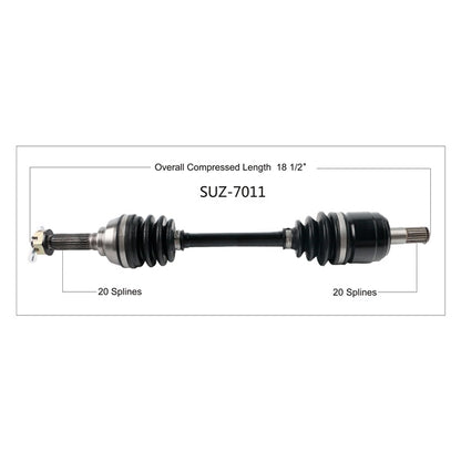 TrakMotive Complete Axle Fits Suzuki