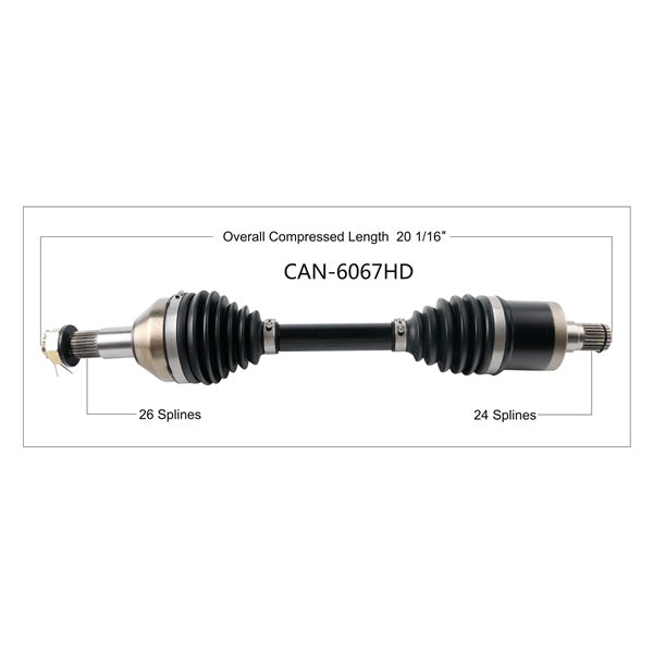 TrakMotive Complete HD Axle Fits Can-am