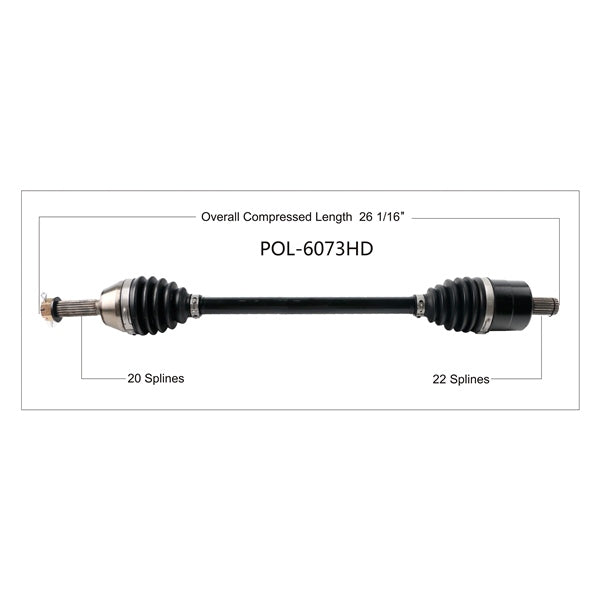 TrakMotive Complete HD Axle Fits Polaris