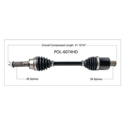 TrakMotive Complete HD Axle Fits Polaris