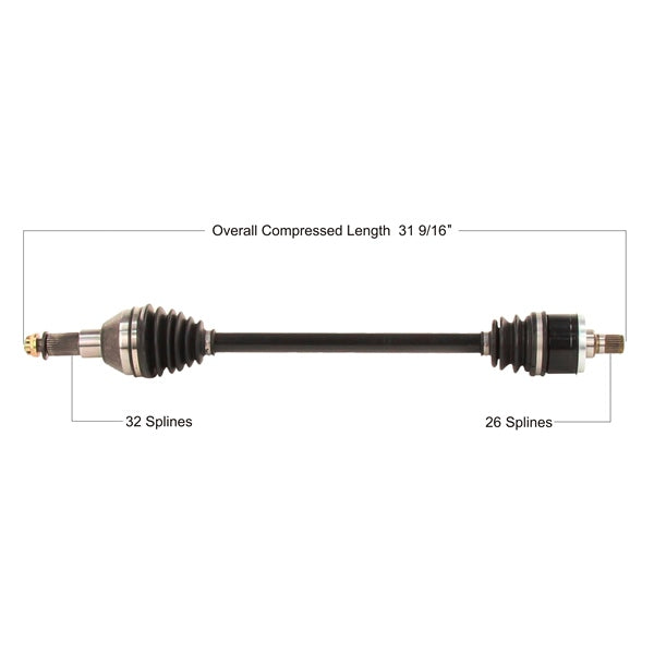 TrakMotive Complete Axle Fits Kawasaki