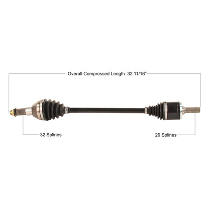 TrakMotive Complete Axle Fits Kawasaki