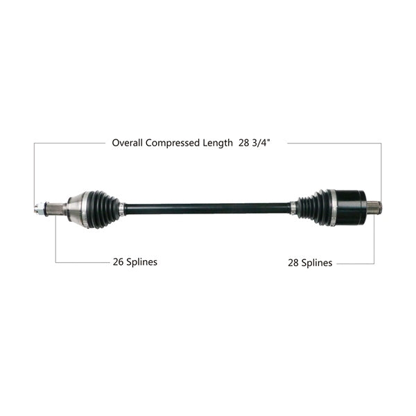 TrakMotive Complete HD Axle Fits Polaris