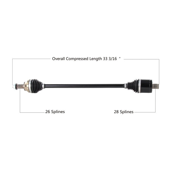 TrakMotive Complete HD Axle Fits Polaris