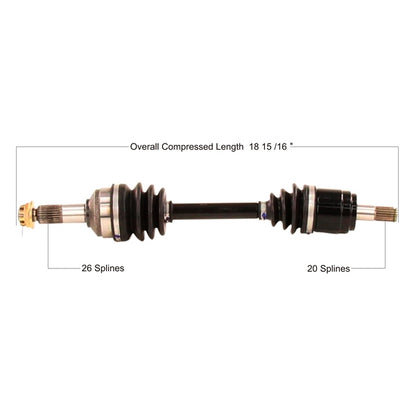 TrakMotive Complete Axle Fits Honda