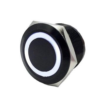 QUAKE Interrupteur encastré à LED avec anneau poussoir LED - 222697