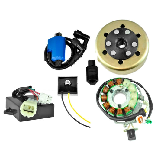 Kimpex HD Stator 200 W, CDI Box, Regulator, External Ignition Coil, Flywheel, Puller Fits Yamaha - 225412