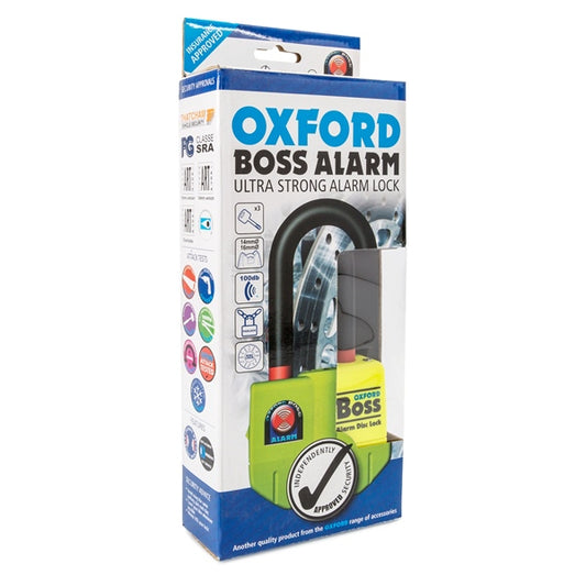 Oxford Products Boss Alarm Ultra Strong Alarm Disc Lock-269299-OxfordProducts-Elevate
