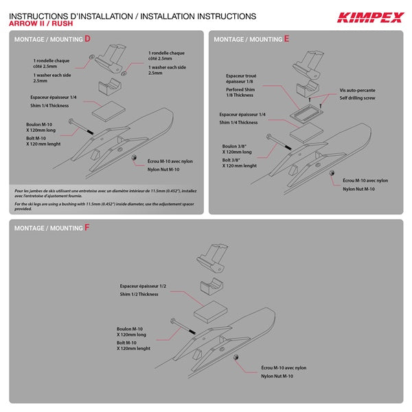 Kimpex Ensembles de ski Rush