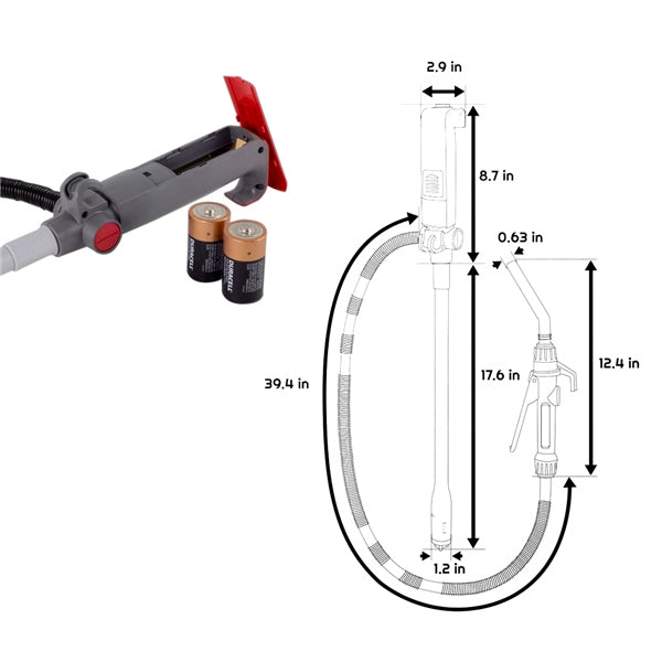 Pompe de transfert de carburant sur batterie TERAPUMP TREP01