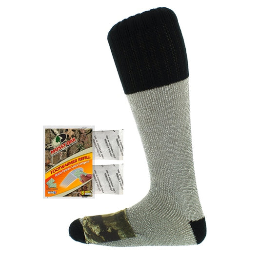Heat Factory USA Heated Mossy Oak Acrylic Sock (Two Pairs) Men, Women