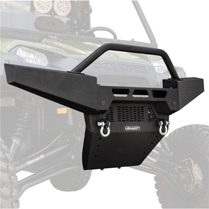 Pare-chocs avant Super ATV Diamond Plate - Acier - Compatible avec Polaris