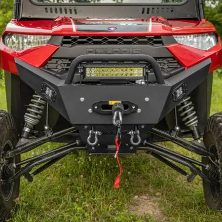 Pare-chocs avant Super ATV Winch Ready - Compatible avec Polaris