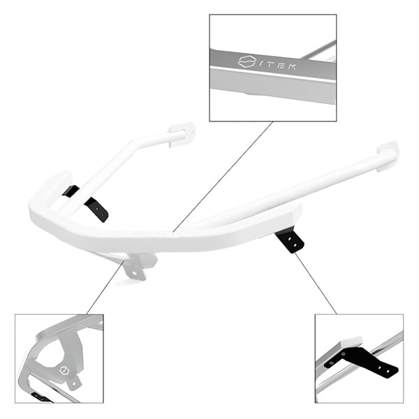 ITEK Polaris Pare-chocs avant avant - Aluminium - Compatible avec Polaris