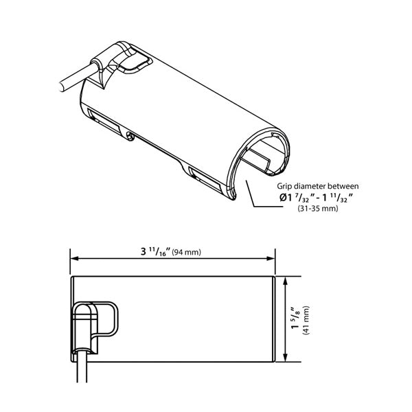 Koso Heated Clip-On X-Claws - 12V power source 405046